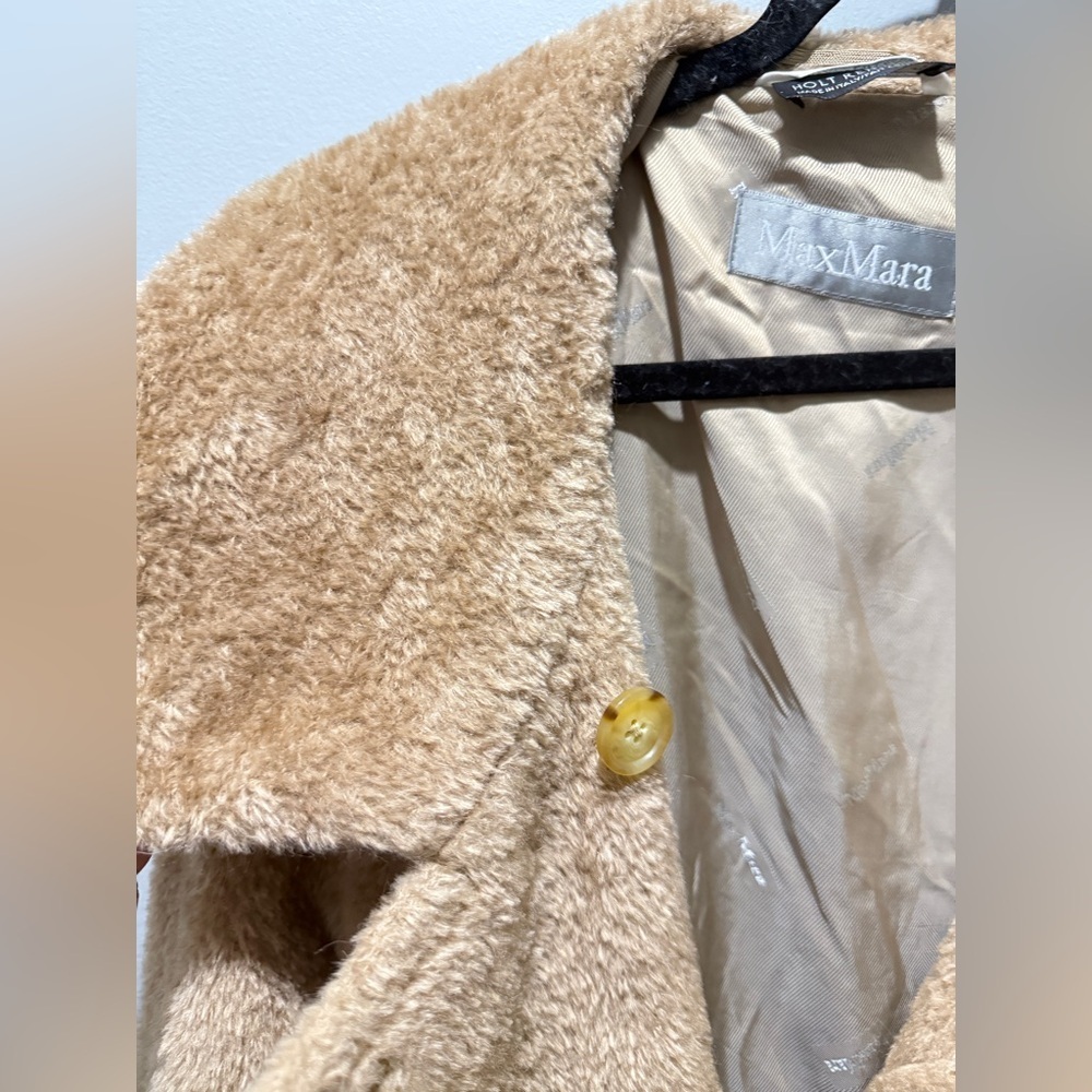 MaxMara Elian, Wool, Cashmere Teddy Blend Coat - Picture 6 of 15